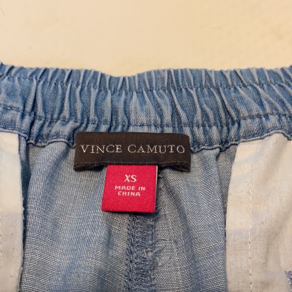 Chambray Paperbag Shorts Size XS Like New Vince Camuto - Picture 5 of 8